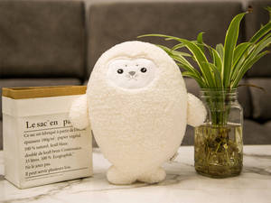 Nuevo juguete de peluche Ocean animals Chubby White Seal - Product Image 4