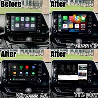Interfaz de Auto Android Carplay para Toyota C-HR RAV4 Camry Navegación 2018-2021 Interfaz de Video por Lsailt