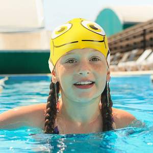 Bonnets de bain en silicone imprimés personnalisés écologiques pour enfants 100% étanches et écologiques - Product Image 4