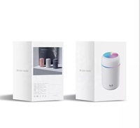 Humidificateur d'air USB portable pour voiture, diffuseur d'huiles essentielles aromatiques, mini humidificateur à brume H2O de 300 ml avec lumière LED, vente en gros