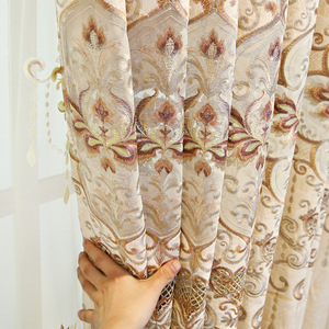 Cortinas de Jacquard de Diseño Moderno para Sala de Estar de Hotel Francés de Lujo, Cortinas para Ventanas en Venta - Product Image 6
