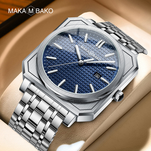 Hannah Martory reloj de fábrica Original de alta calidad moda Japón movimiento de cuarzo clásico logotipo personalizado impermeable cuadrado hombres reloj - Product Image 1