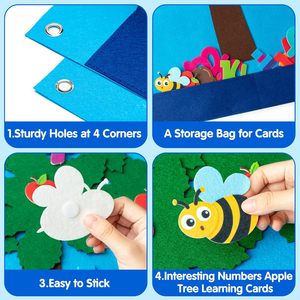 Tablero de Fieltro Ecológico con Letras y Números para Niños, Educación Temprana, Narración de Cuentos, Preescolar, Enseñanza de Historias, Juego en Casa y en el Aula - Product Image 3
