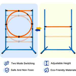 Equipo de entrenamiento para perros al aire libre, estacas de salto para entrenamiento de ejercicio para perros, equipo de agilidad para perros deportivos, suministros para mascotas - Product Image 3