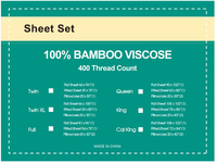 Parure de lit 4 pièces en bambou rafraîchissant OEKO-TEX 60S 400TC, couleur unie, respirante, antibactérienne, tailles US EU AU, OEM ODM