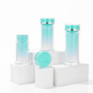 Botella de Plástico Verde Degradado de 60 ml, Grado Alimenticio, Impresión Personalizada para Productos de Salud, Cápsulas, Tabletas, Píldoras de Pescado, Vitaminas - Product Image 2