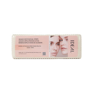 Bandes de coton pour épilation personnalisées en usine, <span class=keywords><strong>pas</strong></span> chères, pour l'élimination des poils, bandes d'épilation en mousseline pour salon et spa - Product Image 1