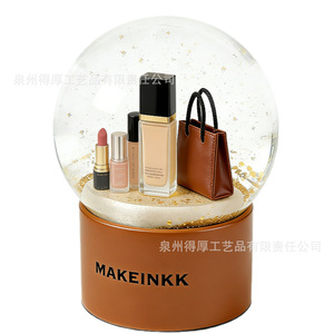 Makeinkk Cosmetic Theme Crystal Ball Decorative <b>Light</b> Up <b>Globe</b> For Beauty Enthusiasts Birthday Gift - Product Image 1