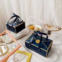 New Fashion Großhandel benutzer definierte mehrfarbige Praline süße Verpackung Geschenk boxen mit Griff Hochzeit Candy Geschenk box