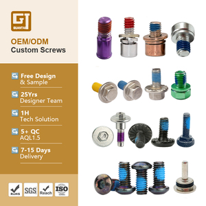 Parafusos de Máquina com Cabeça Pan Hexagonal em Aço Carbono Titânio Personalizados M3 M4 CNC com Revestimento de Óxido Preto - Product Image 1