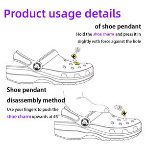 Breloques pour sabots pour enfants, Captain <span class=keywords><strong>Batman</strong></span> <span class=keywords><strong>Superman</strong></span> Logo, breloques pour chaussures en PVC, accessoires en caoutchouc, décoration de chaussures - Product Image 2