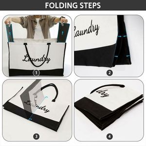 Wholesale Custom <b>Large</b> Capacity Eco-Friendly Beach Canvas Laundry Bags - Product Image 2