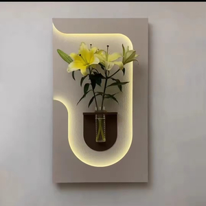 Pintura decorativa 3D New Nordic de acrílico con diodos emisores de luz (LED) con protección UV, diseño de árbol artificial para sala de estar y <span class=keywords><strong>comedor</strong></span>. - Product Image 1