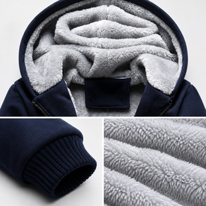 <span class=keywords><strong>Felpa</strong></span> con <span class=keywords><strong>Cappuccio</strong></span> Invernale da Uomo di Alta Qualità, Spessa, con Zip Integrale, Calda, Foderata in Finta <span class=keywords><strong>Pelliccia</strong></span> Sherpa, Personalizzabile, Vendita all'Ingrosso - Product Image 6
