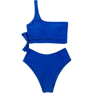 ชุดว่ายน้ำบิกินี่ทรงสามเหลี่ยมแบบดันทรง 2 ชิ้น ดีไซน์สั่งทำพิเศษสำหรับผู้หญิง ปี 2023 บริการ OEM แห้งเร็ว ผลิตจากผ้าสแปนเด็กซ์/โพลีเอสเตอร์ - Product Image 2