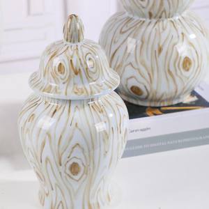 Jarrón de Jengibre de Alta Calidad para Decoración del Hogar, Jarrón de Cerámica Blanco Nórdico para Hotel, Jarrón de Porcelana para Flores, Decoración de Escritorio Interior - Product Image 5