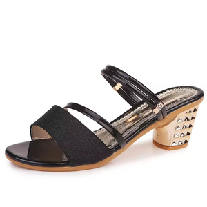 Zapatos de Verano Elegantes Antideslizantes para Mujer, Diseño Versátil con Tacón Grueso y Punta Abierta para Exteriores - Product Image 6