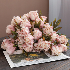 ดอกโบตั๋นและกุหลาบผ้าไหมประดิษฐ์สไตล์วินเทจสำหรับตกแต่งบ้าน Ruilisi - Product Image 3