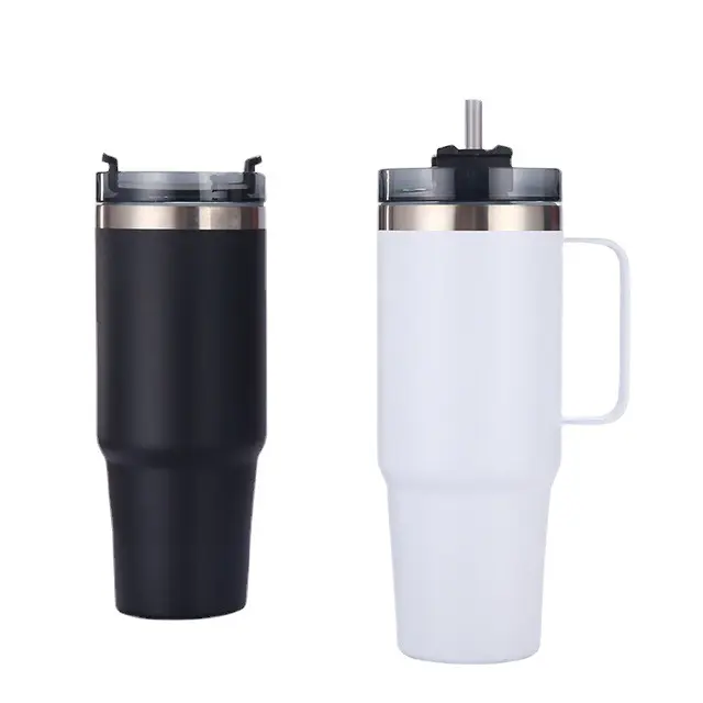 40oz Double Walled Insulated Stainless Steel Coffee Travel Tumbler Cups In Bulk