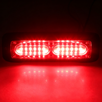 Feu de calandre latéral pour camion 12W LED IP65, boîtier en alliage d'aluminium, 17 modes stroboscopiques, multicolores, feu d'avertissement d'urgence pour camion