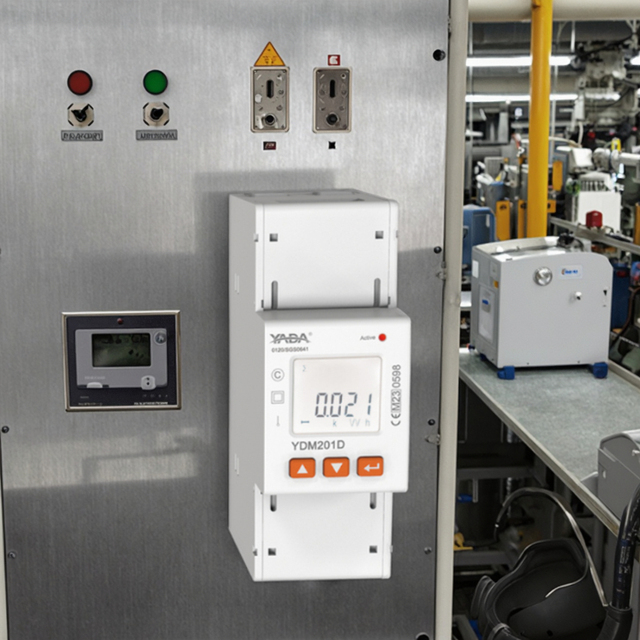 YADA YDM201D CE MID Certified Single Phase 1 Phase 2 Wire RS485 Modbus RTU AC230V Digital Energy Meters for AC Charging Pile