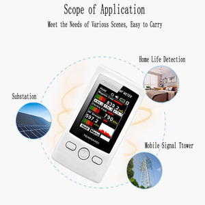 เครื่องตรวจจับรังสีแม่เหล็กไฟฟ้า3แกน TM190 Gauss, เครื่องตรวจจับคลื่นแม่เหล็กไฟฟ้าแบบดิจิตอลความแรงของสนามแม่เหล็กไฟฟ้า - Product Image 4