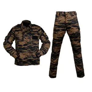 Fabrikanten Goedkope Groothandel Zwarte Camouflagekleding Tactisch Gevechtspak/Uniform 65% Polyester 35% Katoen Tactische Kleding