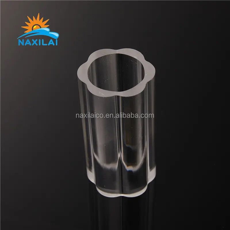 Naxilai Original Fábrica Personalizado fosco acrílico tubo redondo acrílico tubo quadrado claro acrílico tubos