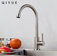 Robinet de filtre à eau en laiton à un seul niveau, robinet de cuisine rotatif, robinet de cuisine pour hôtels, hôpitaux, fermes, centres commerciaux