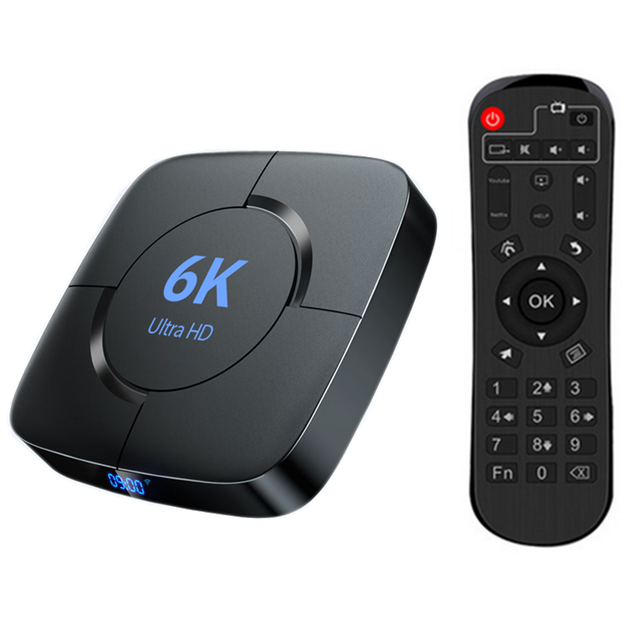 6K 3D Wifi6 BT5.0 2.4G&5.8G 4GB RAM 32G 64G Android 12.0 Smart TV Box Voice Assistant Media Player Very Fast Box Top Box