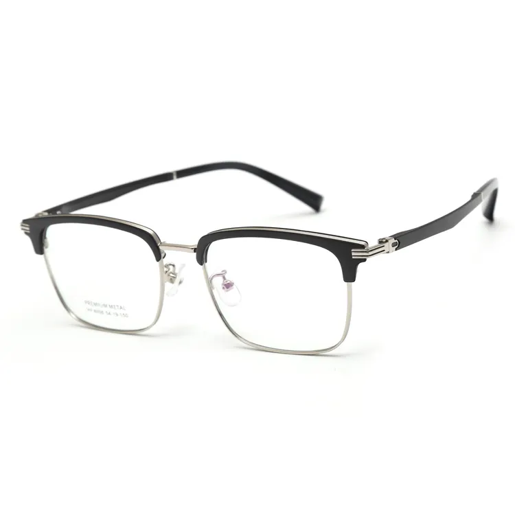 metal acetate combine metal eyeglasses frames cat eye optical frames thin spectacle eyewear