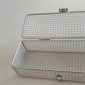 Stainless Steel 304 Mesh Kawat Penyimpanan Dapur Keranjang Buah Logam