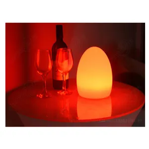Модное 2024 праздничное декоративное освещение RGB меняющее цветную перезаряжаемую беспроводную светодиодную подсветку в форме яйца