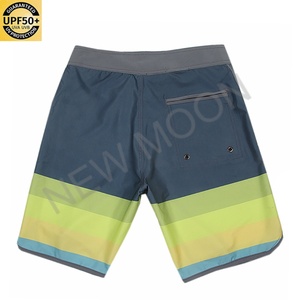 Shorts de bain pour hommes personnalisés, séchage rapide, respirants, protection solaire, imprimé uni, pour l'été et les loisirs - Product Image 4