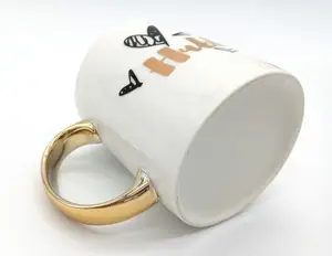 Tasse à café en céramique imprimée de logo personnalisé promotionnel en gros