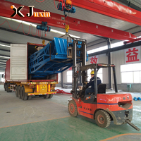 Rampe de chargement mobile robuste certifiée CE, rampe hydraulique portable pour conteneurs