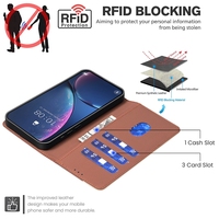 Étui de téléphone portefeuille en cuir PU à rabat avec support de carte étui de protection arrière pour iPhone 17 Air 17 Plus 17 Pro Max 16e