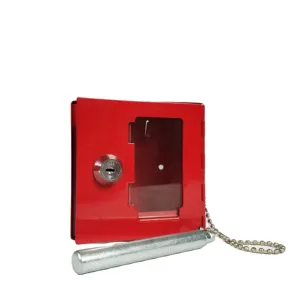 Fabrika kırmızı acil anahtar kutusu açık ana kilit anahtarı kasa
