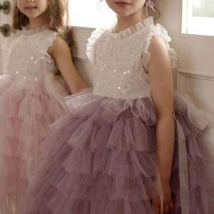 夏の子供用プロムファッション服子供カジュアルチュチュ無地スカート赤ちゃん女の子用プロムドレス - Product Image 2