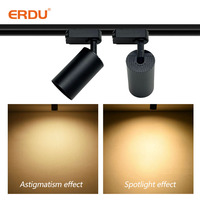 Produit phare : Boîtier de rail moderne pour éclairage LED Gu10/MR16, 5W, réglable, pour montage au plafond, cylindrique et rond
