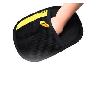 ถุงมือกำจัดขนสัตว์เลี้ยงตาข่ายไฟฟ้าสถิตสำหรับสุนัขแมวกรูมมิ่งสุนัขขนาดใหญ่ - Product Image 1