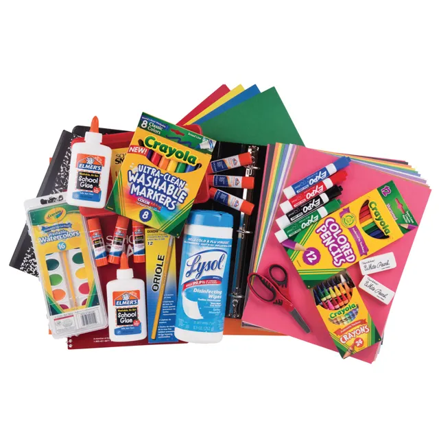 Commercio all'ingrosso personalizzato Back to School cancelleria Kit scolastico forniture articoli per la scuola e l'ufficio Set di cancelleria forniture per studenti