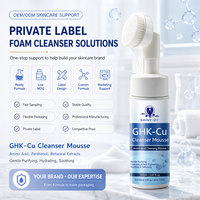 Nettoyant Visage au Peptide de Cuivre GHK-Cu, Nettoyant Moussant aux Acides Aminés, Panthénol et Extraits Botaniques, Marque Privée OEM