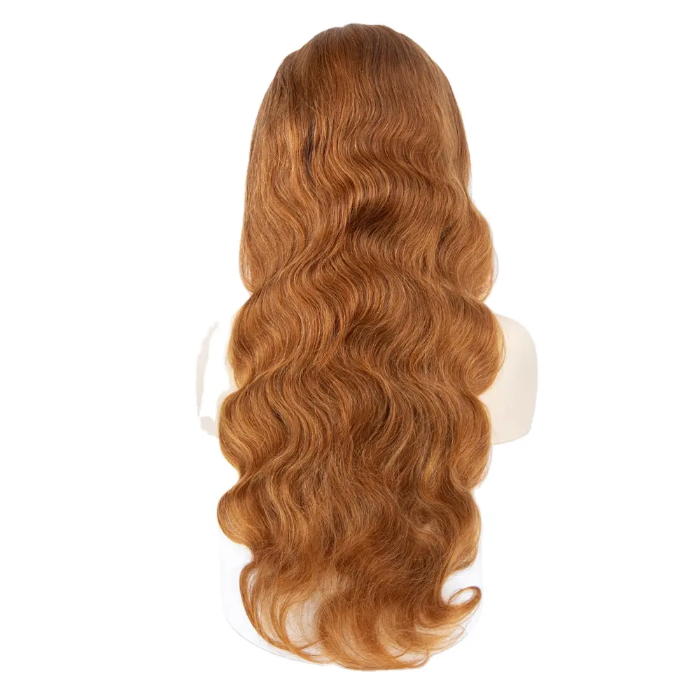 Body Wave Lace Front Wig Brazilian Colored Human Hair Wigs For Women Orange Highlight 26 Inch 13x4 Hd Glueless Lace Wigs