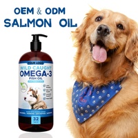 Huile de saumon sauvage d'Alaska pure pour chiens et chats - Oméga 3, soutien de la peau et du pelage, saveur naturelle, absorption rapide, complément liquide sûr 2