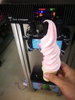 Machine à crème glacée au lait mou automatique professionnelle commerciale nouvelle condition vente chaude conception de flocon de neige tourbillon pour les cafés