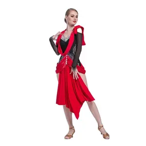 L-17246 Лидер продаж секс Латина танцевальный костюм для взрослых костюмы для бальных танцев платье Высокое качество ча-ча для бальных танцев платье для конкурса