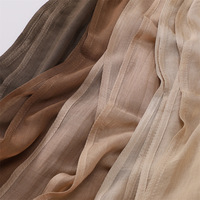 Hijab uni en Coton Léger Personnalisable avec LOGO pour Femme Musulmane, Écharpe en Viscose et Modal à Double Couture en Gros