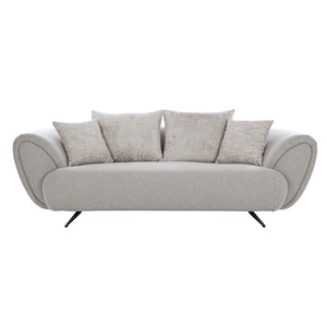 Canapé 3 places moderne de qualité supérieure, style New Jersey, avec pieds en métal robustes, pour la maison, l'hôtel et le bureau, disponible au meilleur prix - Product Image 1