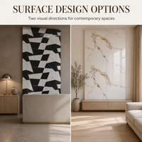 Panneau PVC UV en marbre sans formaldéhyde pour la décoration murale intérieure des maisons familiales
